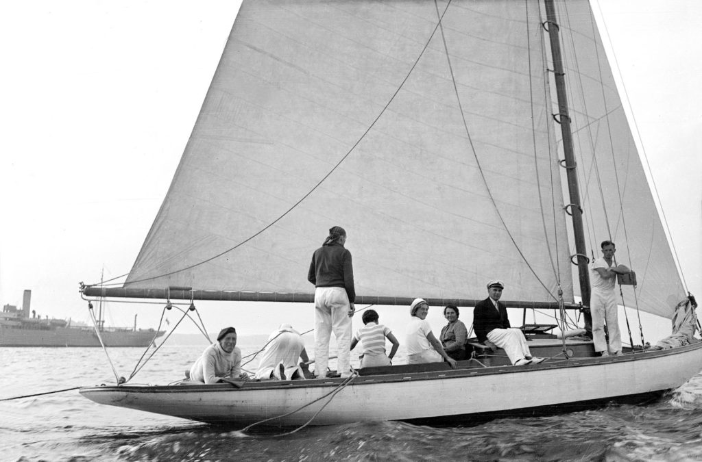 pierwszy jacht regatowy Olga