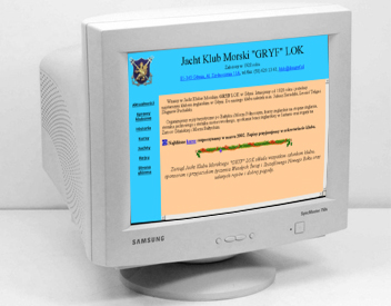 wygląd strony JKM "Gryf" z 2001 rok